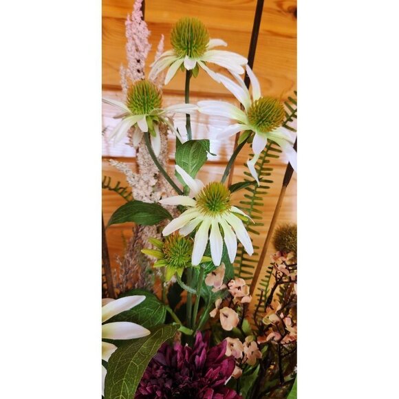 MALLARD DUCK FLORAL Arrangement large floral great entryway or mantel. - Picture 4 of 7